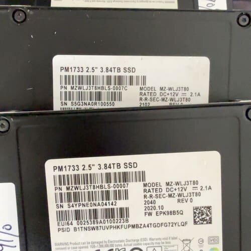 三星PM1733 3.84TB企业级U.2接口SSD--议价商品