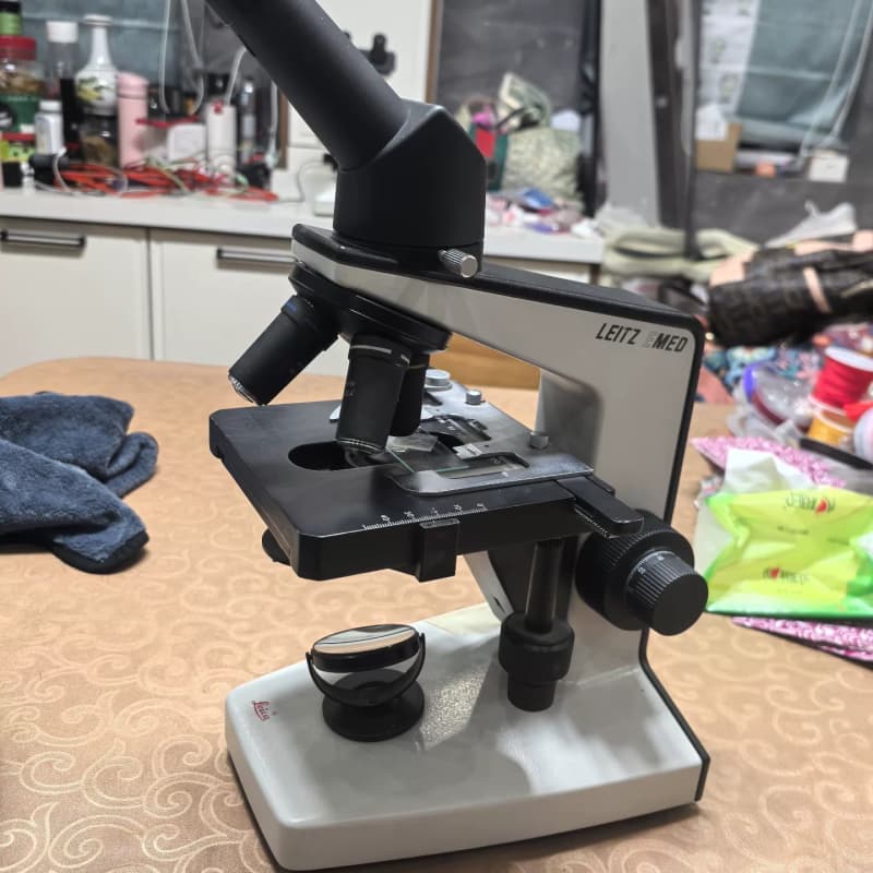 徕卡大学单目镜3个物镜10x40x100x目--议价商品