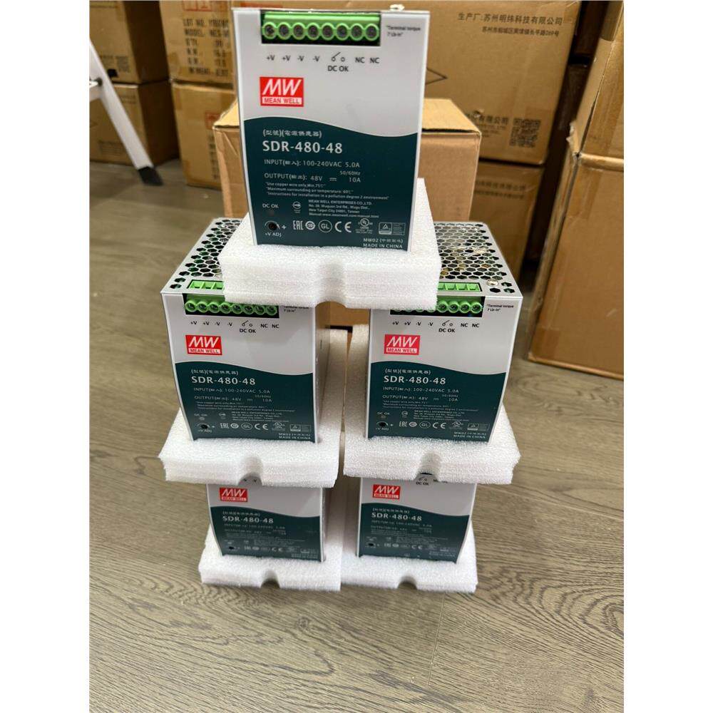 明纬SDR-480-48导轨电源 原装正品未使用过 侧面有氧--议价商品