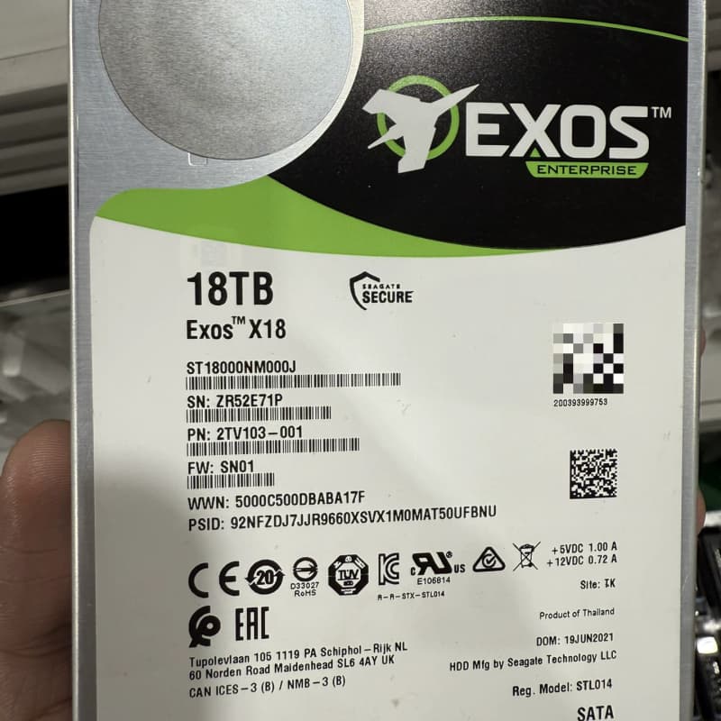 希捷18T企业级硬盘 X18系列 成色好--议价商品