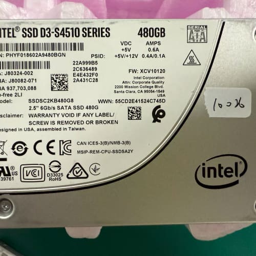 英特尔Intel S4510 480G 固态硬盘，型号SSD--议价商品