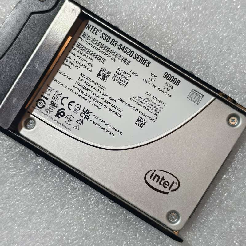英特尔D3-S4520固态硬盘960G，企业级SSD，原厂测--议价商品