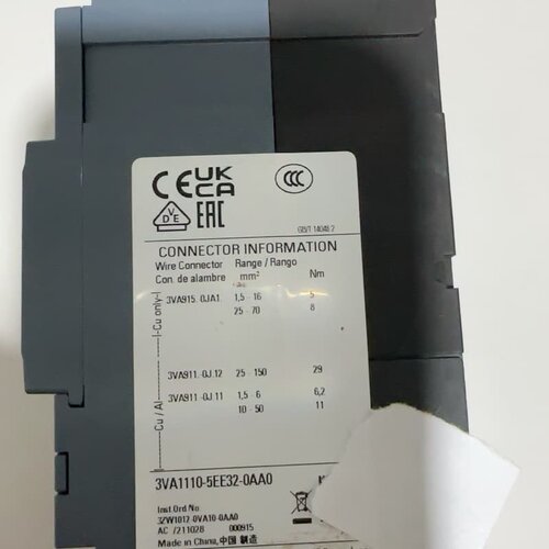3VA1110-5EE32-0AA0西门子开关，全新无包装，--议价商品