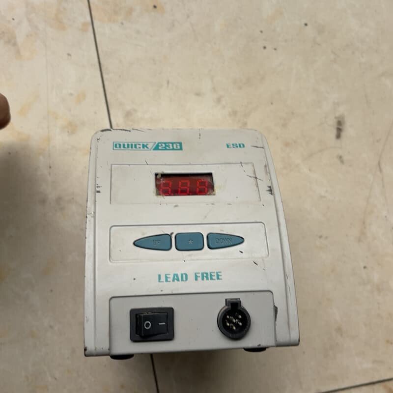 快克QUICK 236无铅焊台,数显恒温,90W,220V插--议价商品