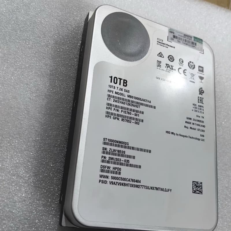 HP 10T 7.2K SAS 3.5硬盘祼盘（希捷盘体）P--议价商品