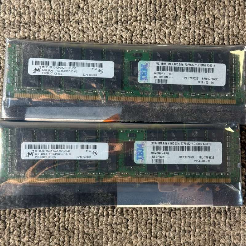 IBM 小型机内存。FRU 77P8632,8GB,2RX8--议价商品
