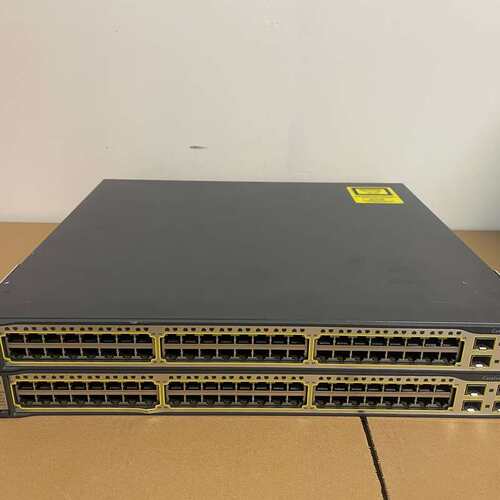 Cisco思科 WS-C3750V2-24FS-S 24口百--议价商品