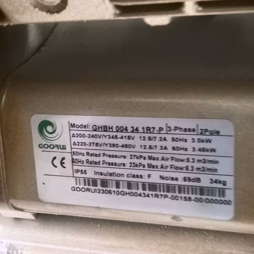 GOORUI鼓风机，德国合资品牌，三相，功率3千瓦，电压38--议价商