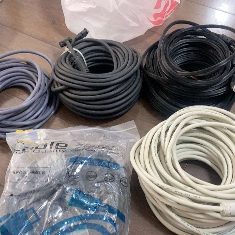 全新未使用VGA线30米4根,15米1根,适用安装VDR,安--议价商品