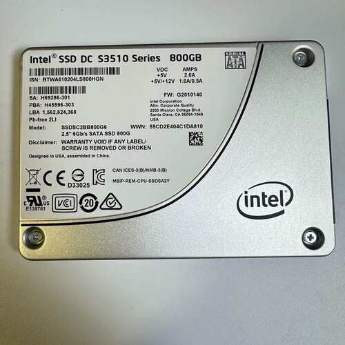 intel/英特尔S3510 800G SSD 固态硬盘 保--议价商品