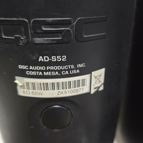 美国原装QSC型号AD-S52发烧监听音箱--议价商品