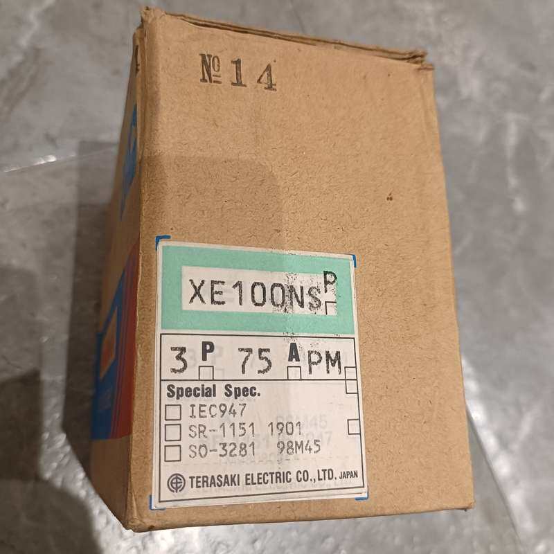 全新日本寺琦断路器XE100NS 3P 75A,库存余料,原--议价商品