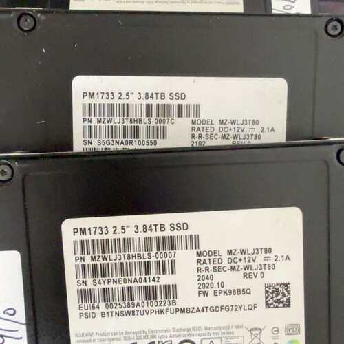 三星PM1733 3.84TB企业级U.2接口SSD--议价商品