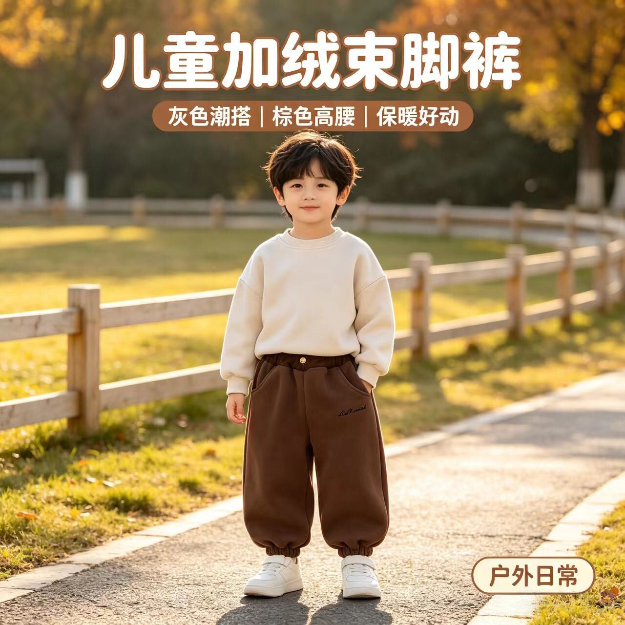 2026年新款儿童卫裤加厚休闲裤