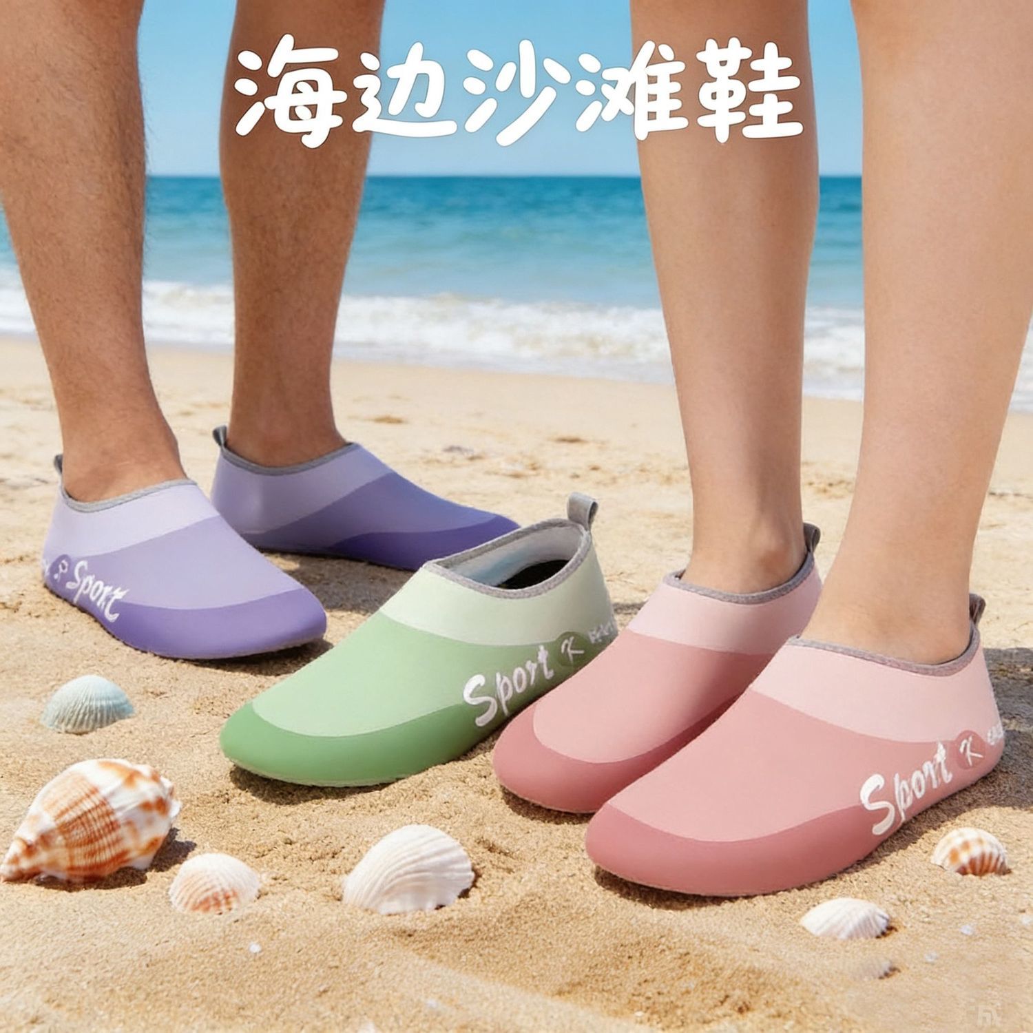 沙滩袜鞋男女速干软鞋防滑防割