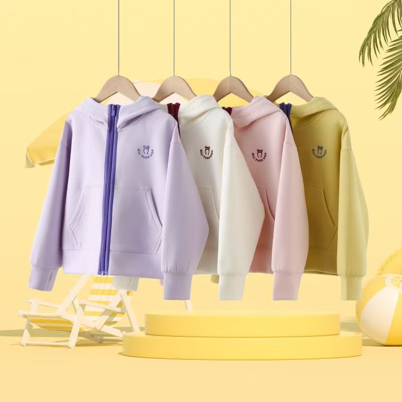 女童春季运动外套卫衣开衫图片
