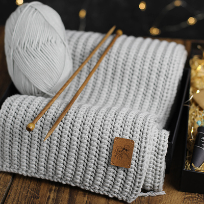 粗线围巾手工diy毛线送教程