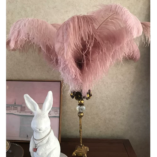 Истинные перья страуса с розовыми перьями декоративные орнамент домашнее свадьба цветок