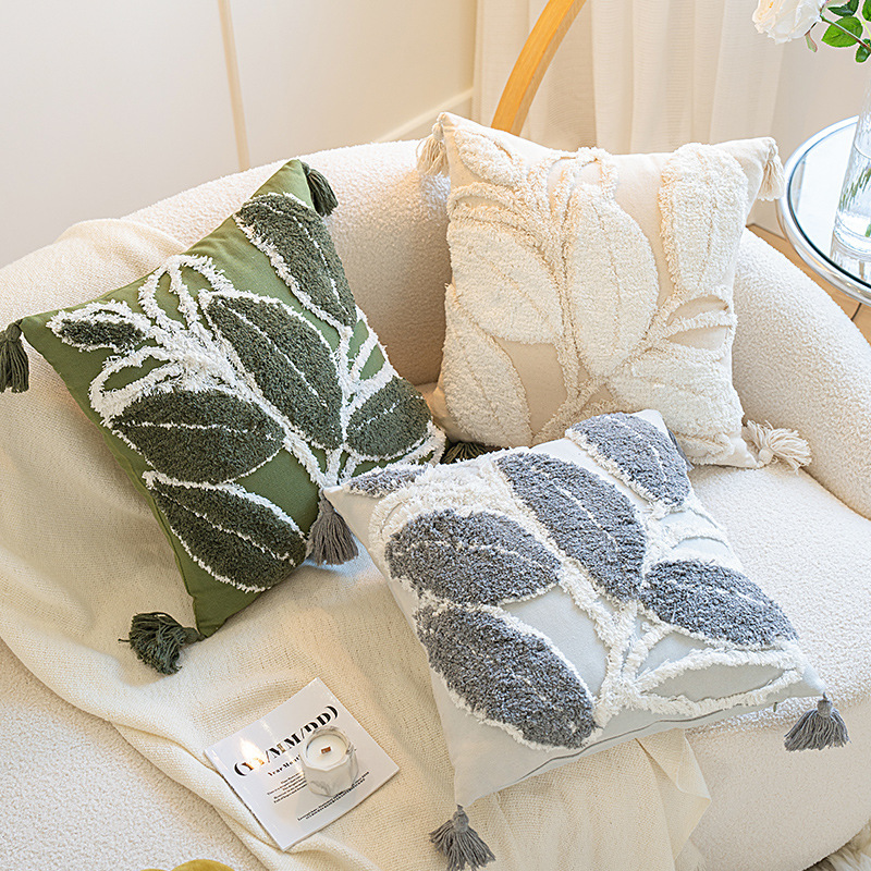 2024新款美式橄榄绿抱枕不含芯沙发客厅腰靠样板间靠枕背靠套