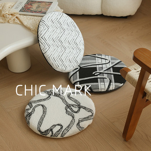 圆形记忆棉舒适夏季坐垫椅子屁垫地上圆凳子卡座垫圆垫子