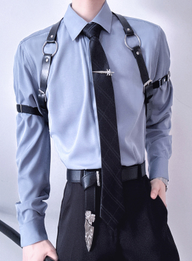cos成男乙游男士背带装饰皮带