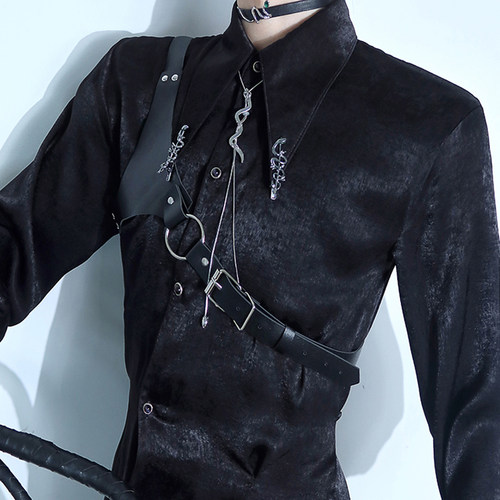 cosplay乙游成男斜肩胸带皮带