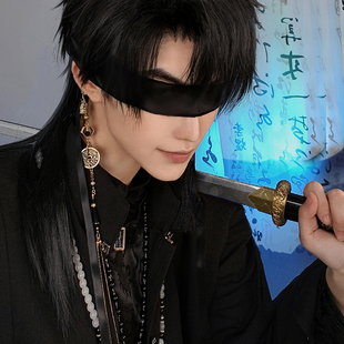 新中式古风铜钱耳环无耳洞耳挂山鬼男女汉元素流苏耳饰耳夹装饰