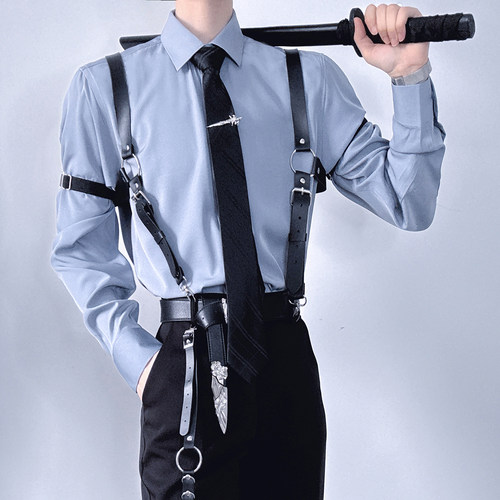 COS成男乙游枪带式背带