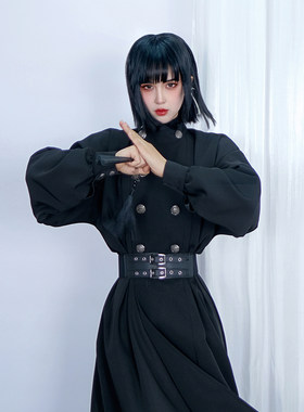 新中式汉服超宽皮腰带