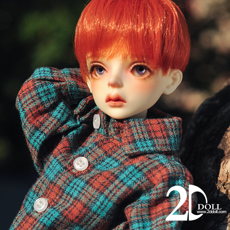 bjd-2d女1/4男孩 Zer （sd娃娃同类正版树脂）球形关节2ddoll