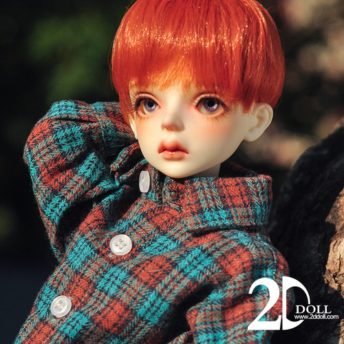 bjd-2d女1/4男孩 Zer （sd娃娃同类正版树脂）球形关节2ddoll