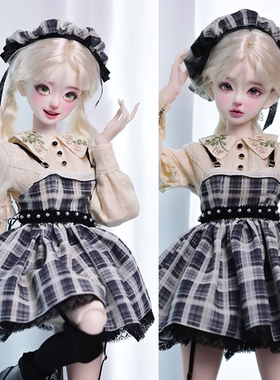 bjd星月体4分xaga素体单体女体黑曜石xaga娃1/4【FLYNN自制配身】