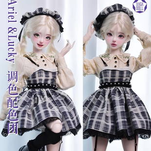 bjd星月体4分xaga素体单体女体黑曜石xaga娃1/4【FLYNN自制配身】