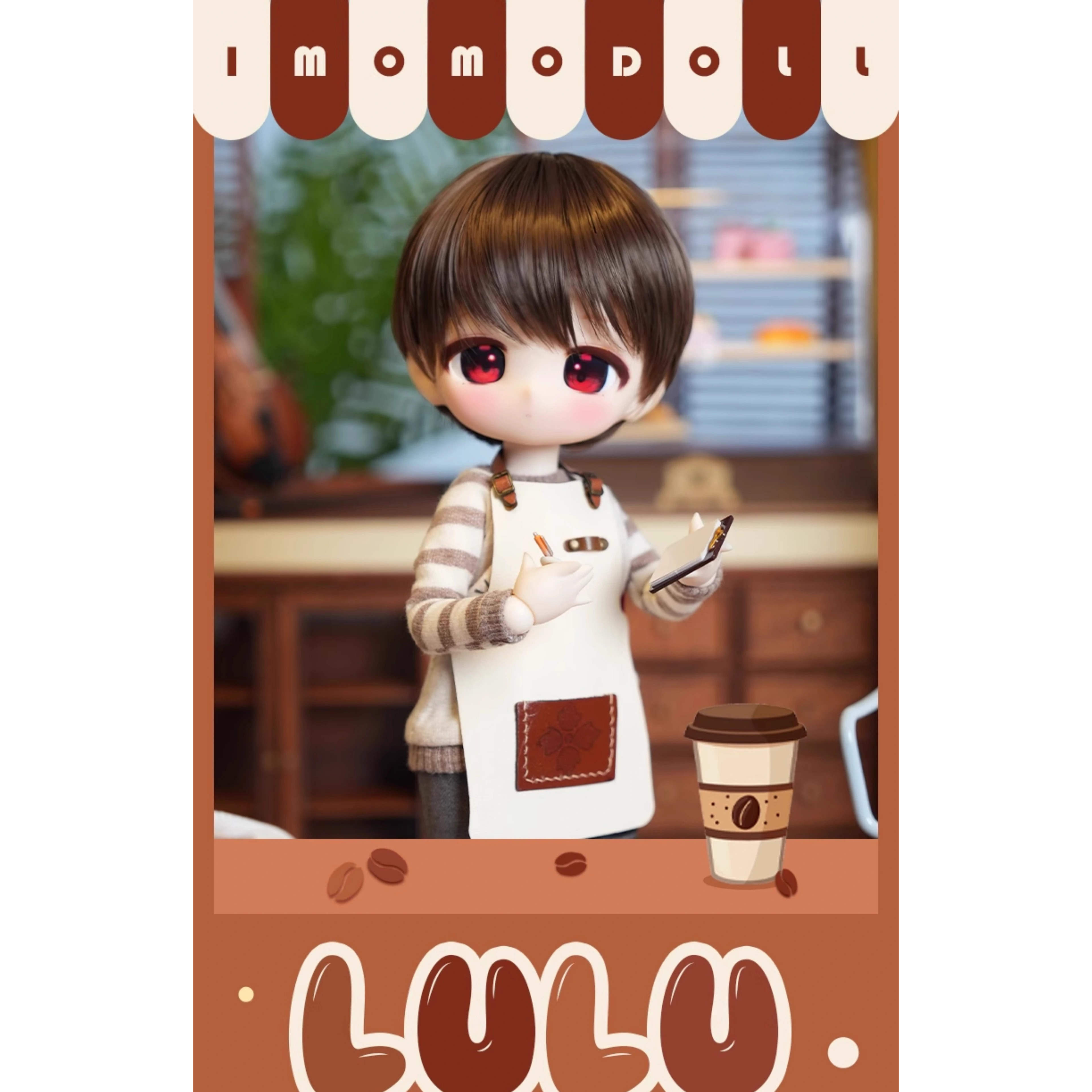 【现货】bjd素头三分LULU单头可三戳六人偶娃娃塑胶皮Imomodoll