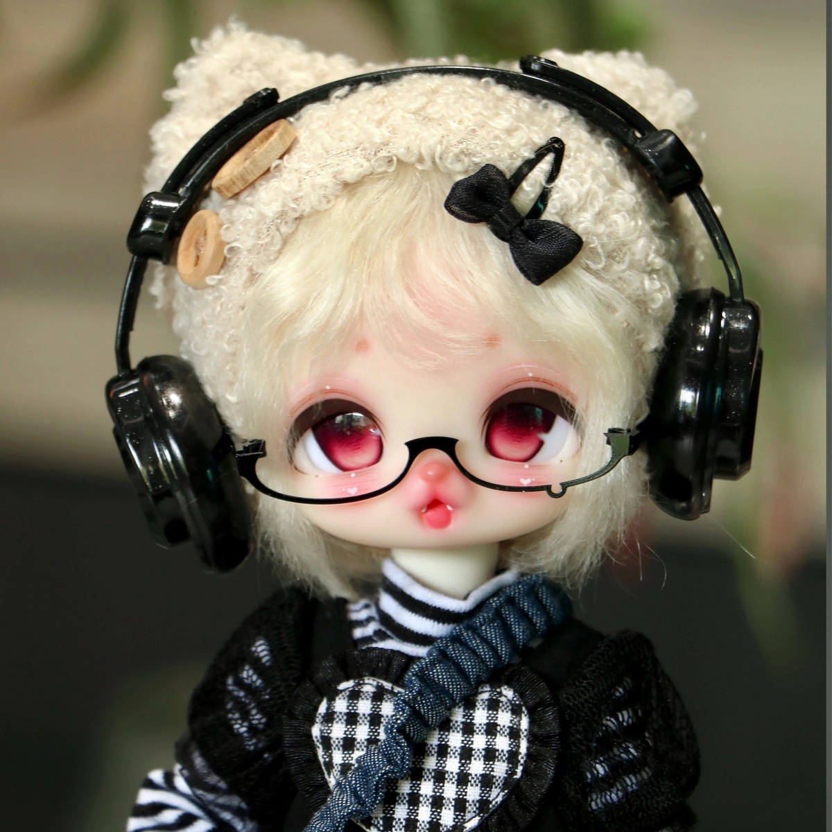 bjd熊熊3插6自制头森林大兔叽3分bjd猫咪卡通6分小喵汪1/3