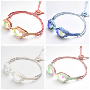 HOOG蝴格ROBIN专业训练比赛游泳镜 镀膜低阻防雾泳镜炫彩 潮流个性