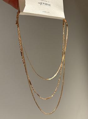 FOREVER21正品叠戴欧美项链走秀