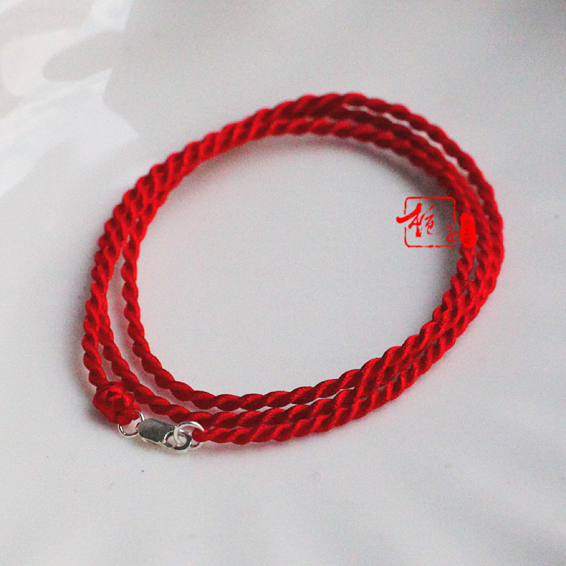 纯手工编织吊坠绳项链黄金翡翠