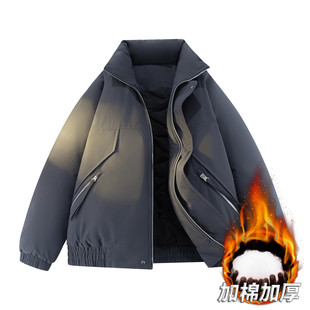 2025复古外套棉衣加棉加厚潮牌防风防寒保暖立领外套棉服