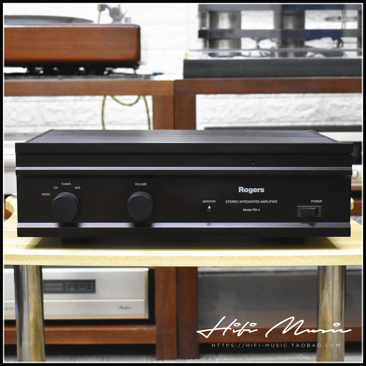 二手原装英国进口 Rogers/乐爵士 RS-4 hifi发烧合并功放 220V