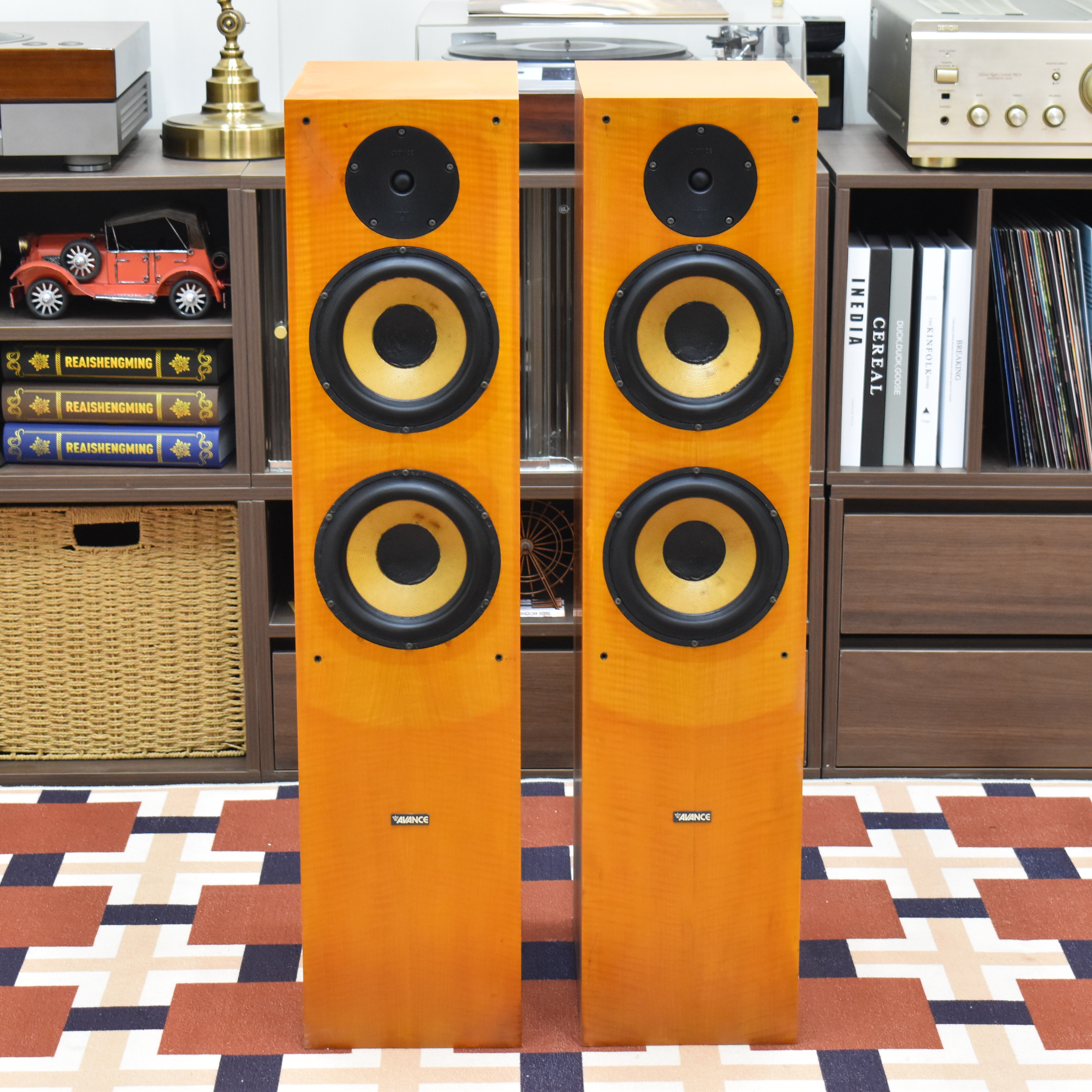 二手丹麦AVANCE皇冠EPSILON 金牌980发烧双6.5寸落地音箱限量版