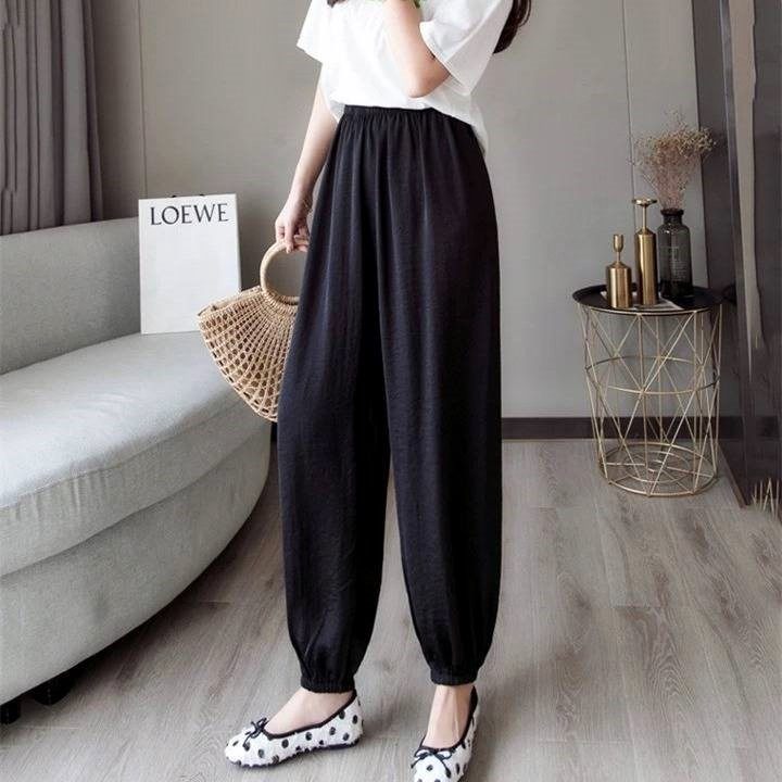 2019春夏宽松凉凉裤薄款垂感百搭休闲显瘦大码九分灯笼裤裤子女在类目 女装/女士精品, 裤子, 休闲裤中 - 来自Buy2taobao.com提供专业的淘宝代购服务