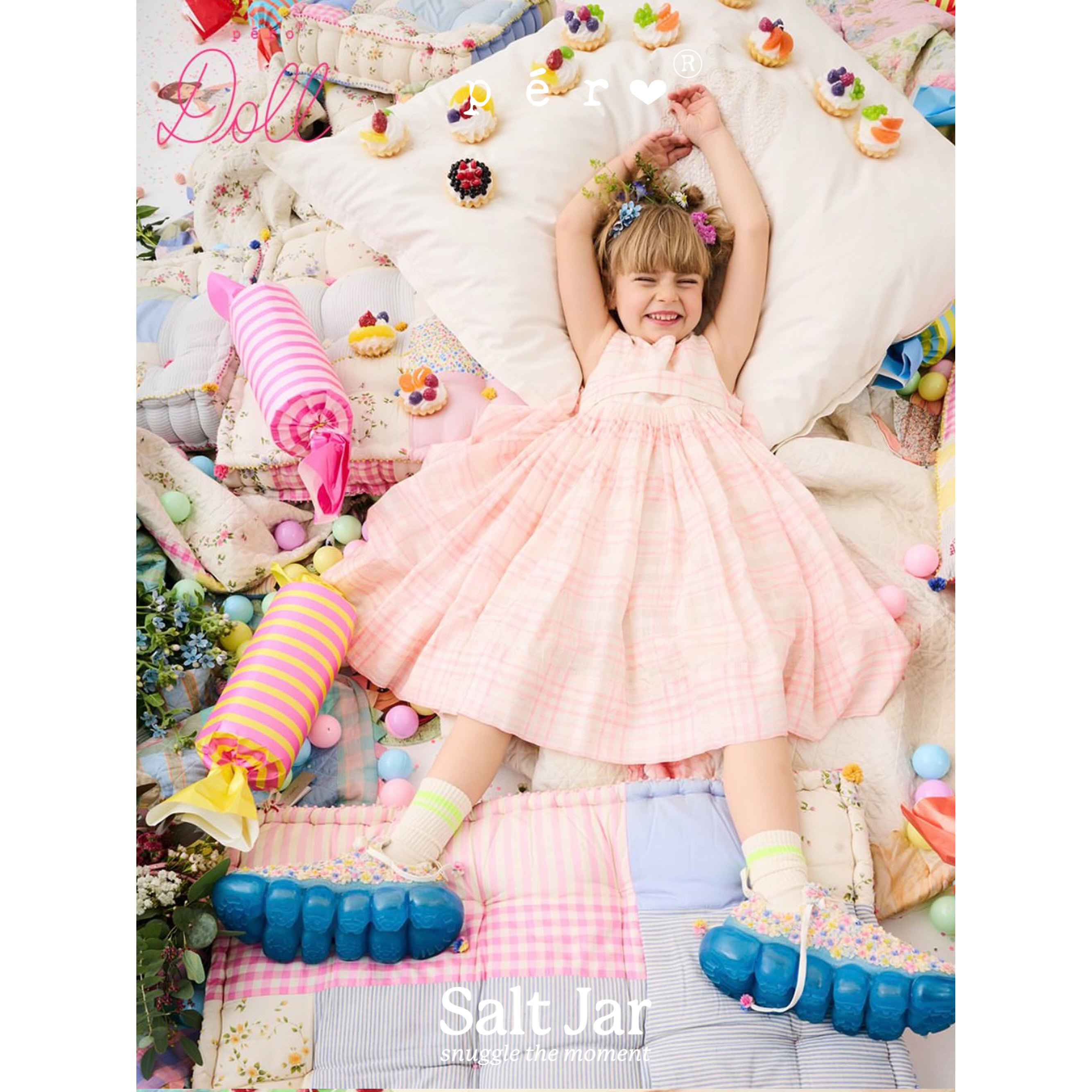 salt jar选品 pero26春夏女童刺绣蕾丝手工连衣裙裤生日裙公主