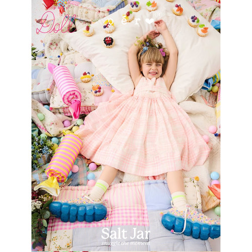 salt jar选品 pero26春夏女童刺绣蕾丝手工连衣裙裤生日裙公主