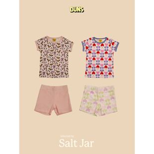 salt jar选品 瑞典duns萝卜男女宝宝短袖T恤短裤