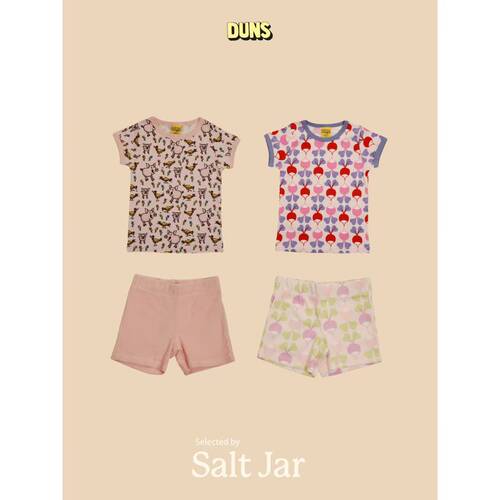 salt jar选品 瑞典duns萝卜男女宝宝短袖T恤短裤