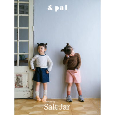 salt jar选品 andpal26春夏男女童轻薄短袖背心长袖牛仔短裤