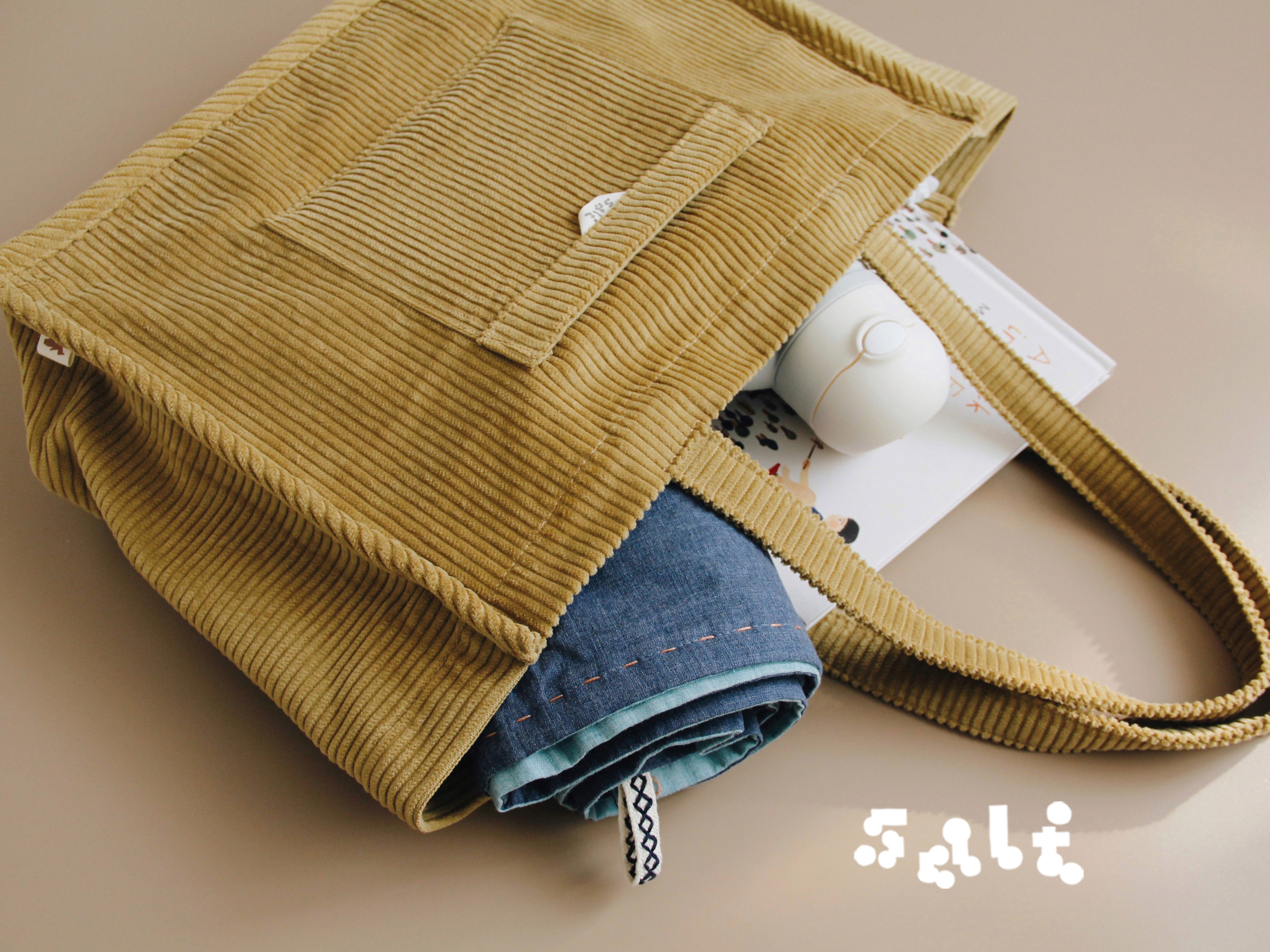 盐巴手作  新品秋冬灯芯绒大容量妈妈包旅行包收纳包 可单肩手拎,箱包皮具/热销女包/男包,通用款女包,淘宝优惠券,粉丝福利购,淘宝优惠卷