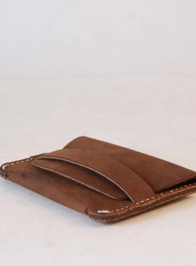 李桂兰堂 纯手工 头层真皮 牛皮 零钱包卡包生日礼物送男/女朋友