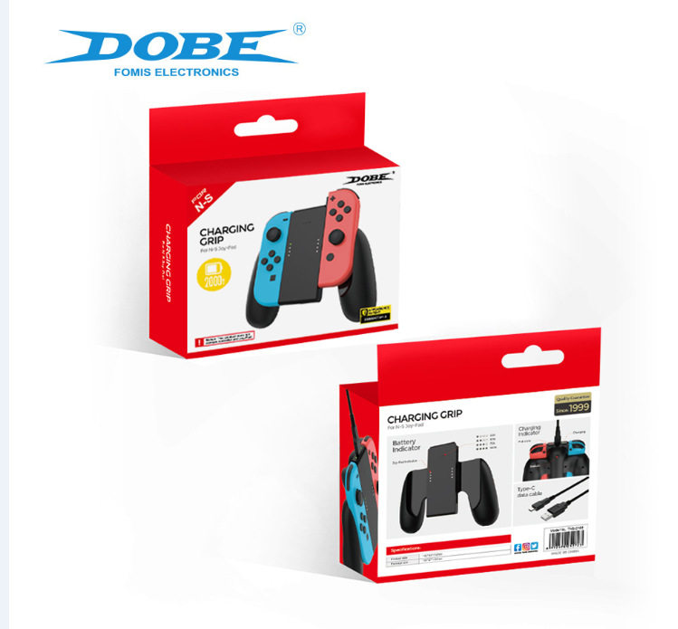 DOBE Switch手柄充电握把JoyCon手柄充电电池NS手柄充电宝2000MAH图片